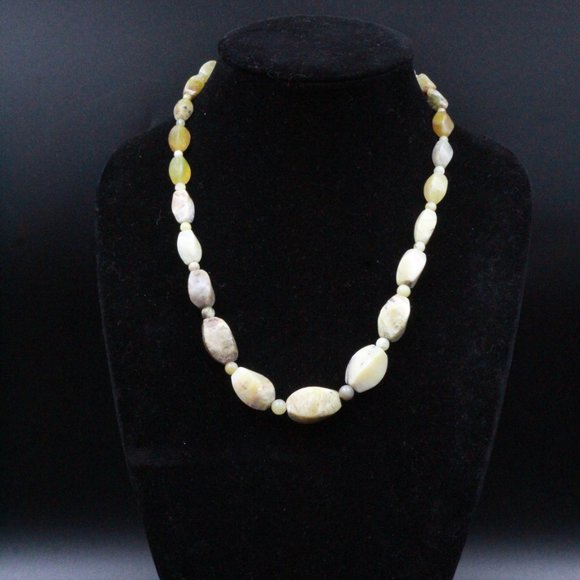 DTR JAY KING STERLING SILVER YELLOW SPECKLED AGATE BEAD NECKLACE - Picture 8 of 10